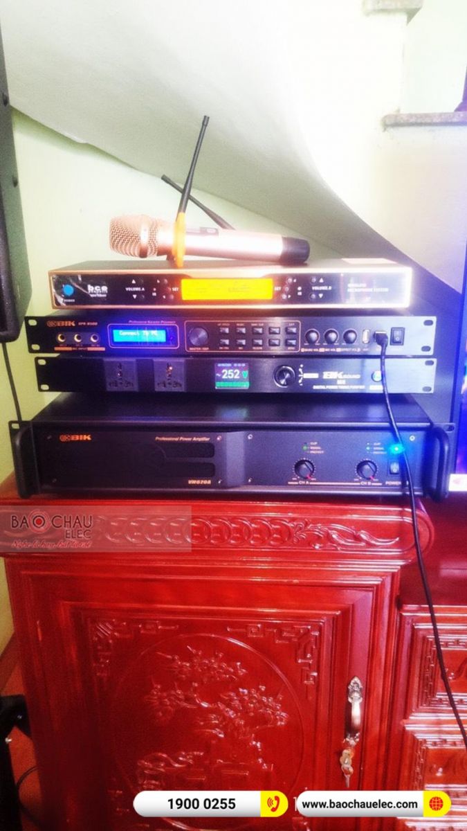 Lắp đặt dàn karaoke anh Minh tại Ninh Bình