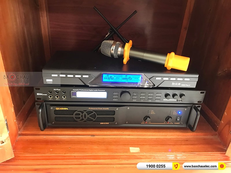 Lắp đặt dàn karaoke gia đình anh Sơn