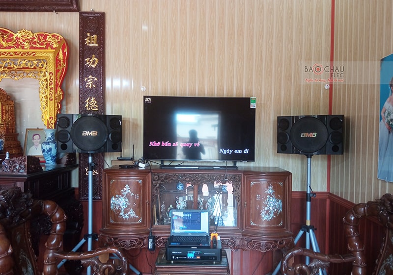 Lắp đặt d&agrave;n karaoke gia đ&igrave;nh anh Trường tại Nam Định
