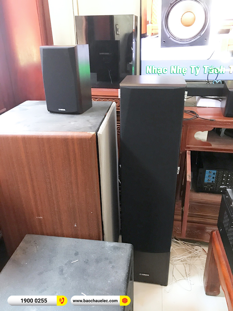 Lắp đặt dàn nghe nhạc, xem phim trị giá hơn 20 triệu cho anh Khánh tại Ninh Bình (Yamaha NS-F51, Yamaha NS-P51, Yamaha SW100, Yamaha RX-V4A) 