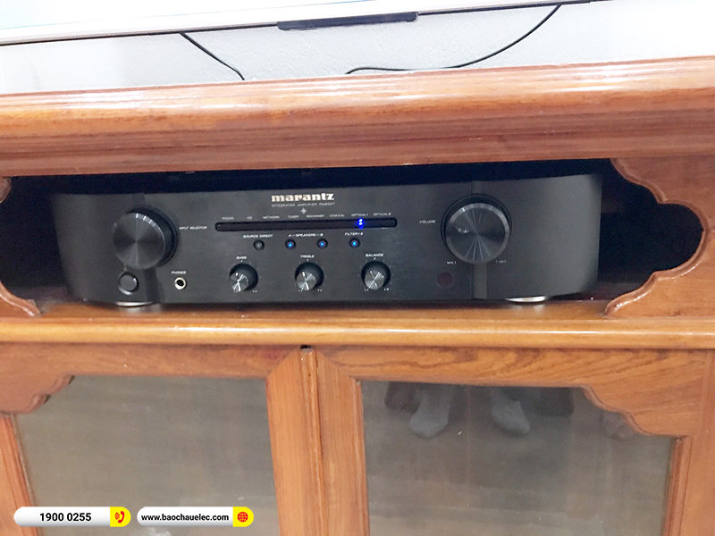 Lắp đặt dàn nghe nhạc trị giá hơn 30 triệu cho anh Trực tại Nam Định (Jamo C97II, Marantz PM6007) 