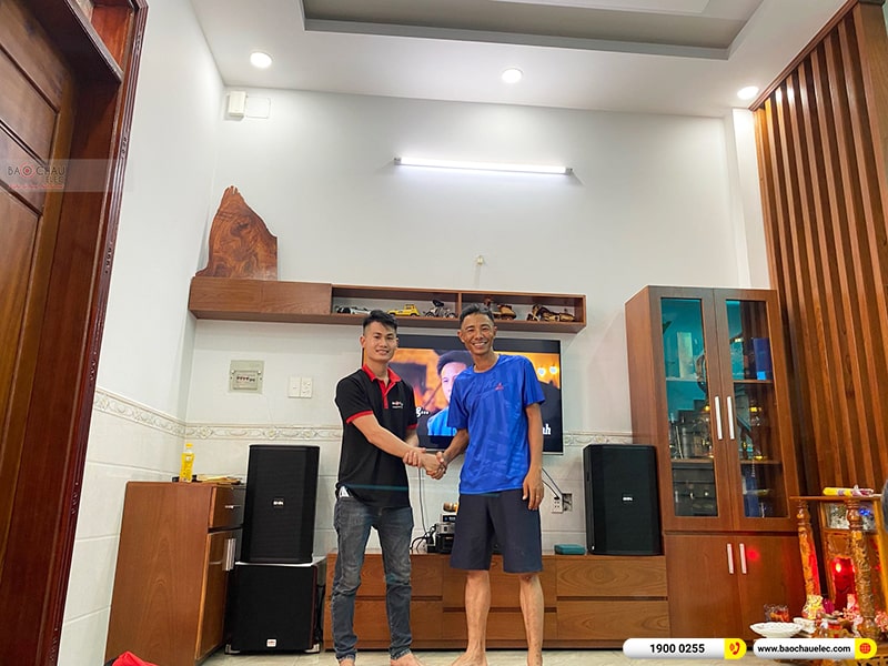 Lắp đặt dàn karaoke trị giá gần 50 triệu cho anh Lưu tại Bình Dương