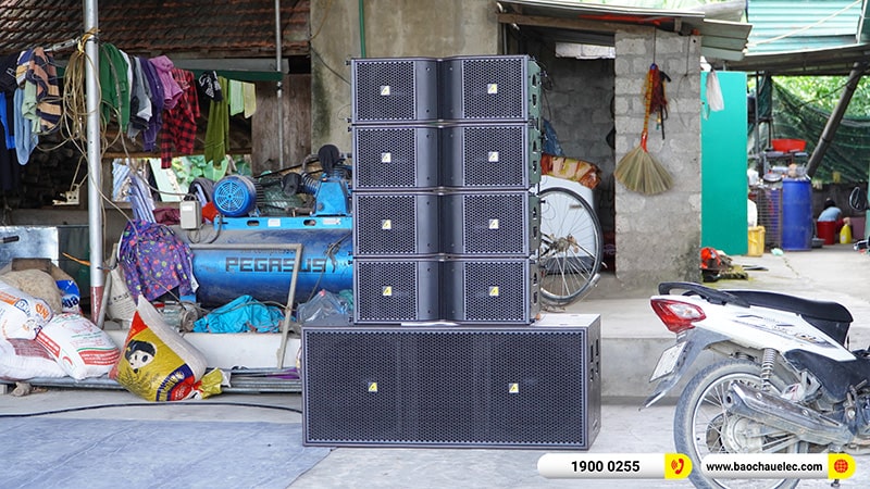 Lắp đặt dàn Line Array Actpro trị giá hơn 180 triệu cho anh Thân tại Nghệ An (Actpro KR210, Actpro KR28, Actpro TD 2.22, MG12XU,…) 