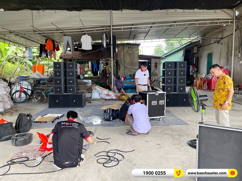 Lắp đặt dàn Line Array Actpro trị giá hơn 180 triệu cho anh Thân tại Nghệ An (Actpro KR210, Actpro KR28, Actpro TD 2.22, MG12XU,…) 