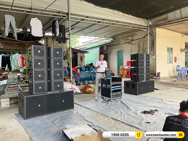Lắp đặt dàn Line Array Actpro trị giá hơn 180 triệu cho anh Thân tại Nghệ An (Actpro KR210, Actpro KR28, Actpro TD 2.22, MG12XU,…) 
