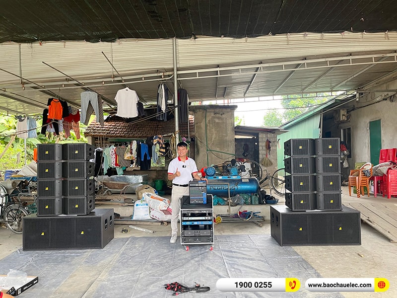 Lắp đặt dàn Line Array Actpro trị giá hơn 180 triệu cho anh Thân tại Nghệ An (Actpro KR210, Actpro KR28, Actpro TD 2.22, MG12XU,…) 