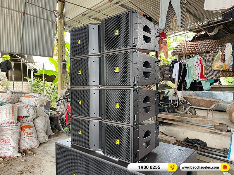 Lắp đặt dàn Line Array Actpro trị giá hơn 180 triệu cho anh Thân tại Nghệ An (Actpro KR210, Actpro KR28, Actpro TD 2.22, MG12XU,…) 