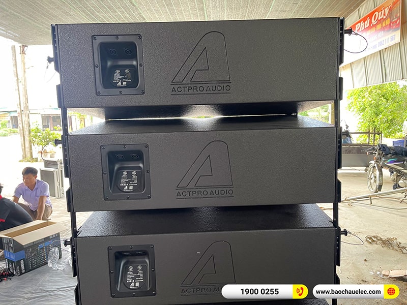 Lắp đặt dàn Line Array Actpro trị giá hơn 180 triệu cho anh Thân tại Nghệ An (Actpro KR210, Actpro KR28, Actpro TD 2.22, MG12XU,…) 