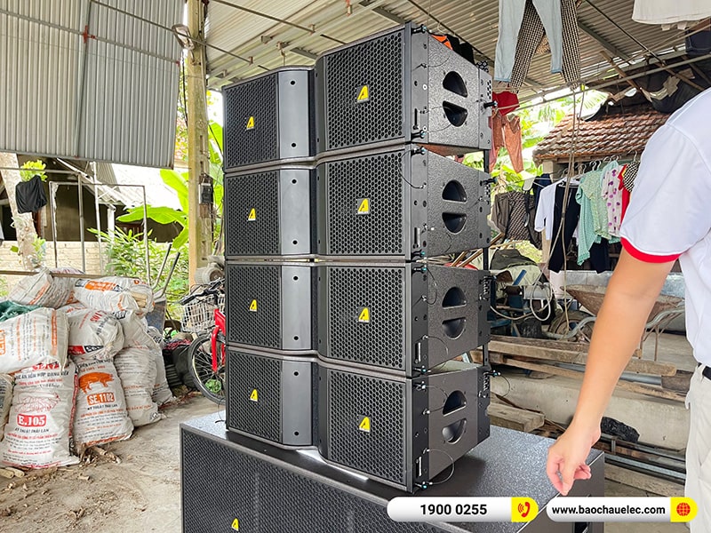 Lắp đặt dàn Line Array Actpro trị giá hơn 180 triệu cho anh Thân tại Nghệ An (Actpro KR210, Actpro KR28, Actpro TD 2.22, MG12XU,…) 