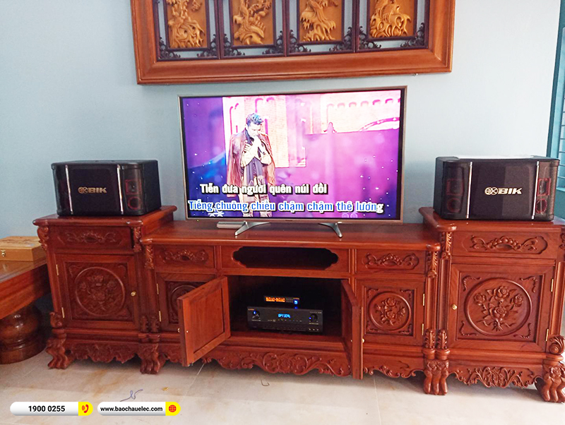 Lắp đặt dàn karaoke trị giá khoảng 20 triệu cho anh Tiếp tại Phú Thọ (BIK BJ-S768, BIK BJ-A88, BIK BJ-U100) 