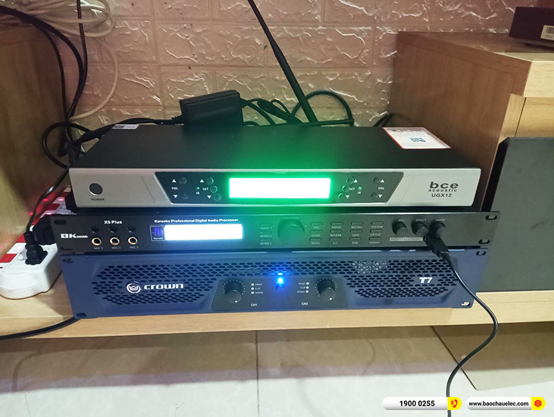 Lắp đặt dàn karaoke trị giá gần 60 triệu cho anh Tư tại Phú Thọ (JBL MTS12, Crown T7, X5 Plus, BJ-W25A, BCE UGX12) 