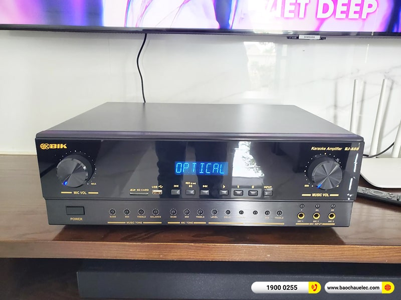 Lắp đặt dàn nghe nhạc, karaoke trị giá hơn 20tr cho anh Ngà tại Phú Thọ (Paramax D88 Luxury, Bik BJ-A88) 