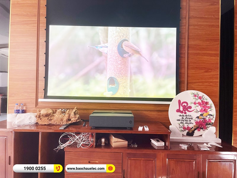 Lắp đặt hệ thống máy chiếu 4K BenQ V7050i cho anh Linh tại Phú Thọ