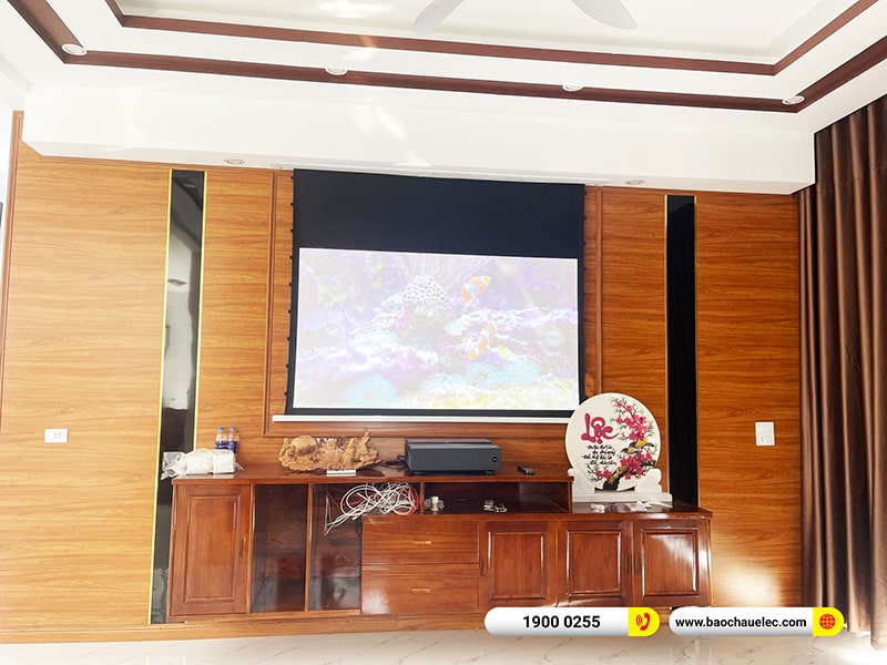 Lắp đặt hệ thống máy chiếu 4K BenQ V7050i cho anh Linh tại Phú Thọ