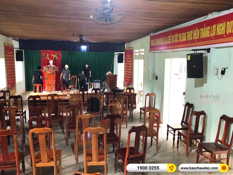 Lắp đặt dàn âm thanh hội trường tại Ủy ban nhân dân xã La Dee huyện Tây Giang - Quảng Nam