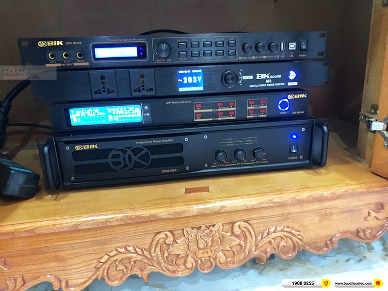 Lắp đặt dàn karaoke trị giá hơn 50 triệu cho anh Chiến tại Quảng Nam (BIK BSP 412II, VM830A, BPR-8500, BJ-W88 Plus, BJ-U550, BKSound M8) 