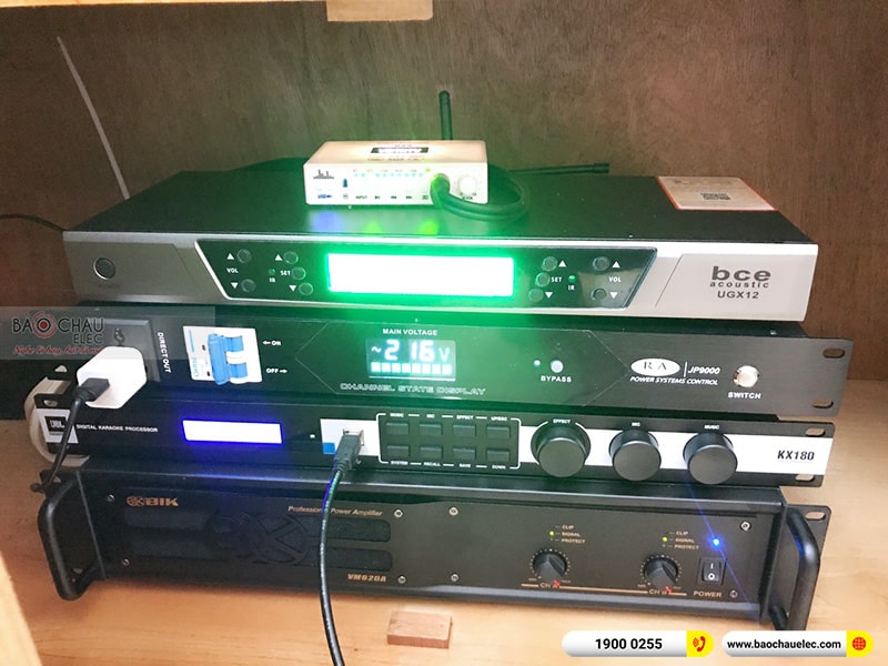 Lắp đặt dàn karaoke gia đình anh Ruyến