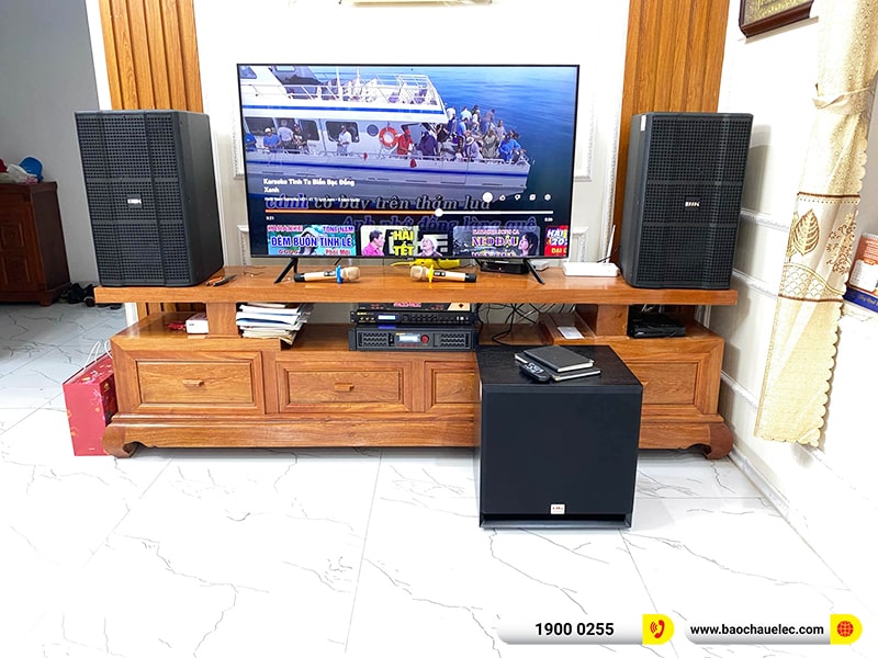 Lắp đặt d&agrave;n karaoke trị gi&aacute; gần 50 triệu cho anh C&ocirc;ng tại Th&aacute;i B&igrave;nh (BIK KSP 8012, BPA-8200, BPR-8500, SW715, BJ-U600) 