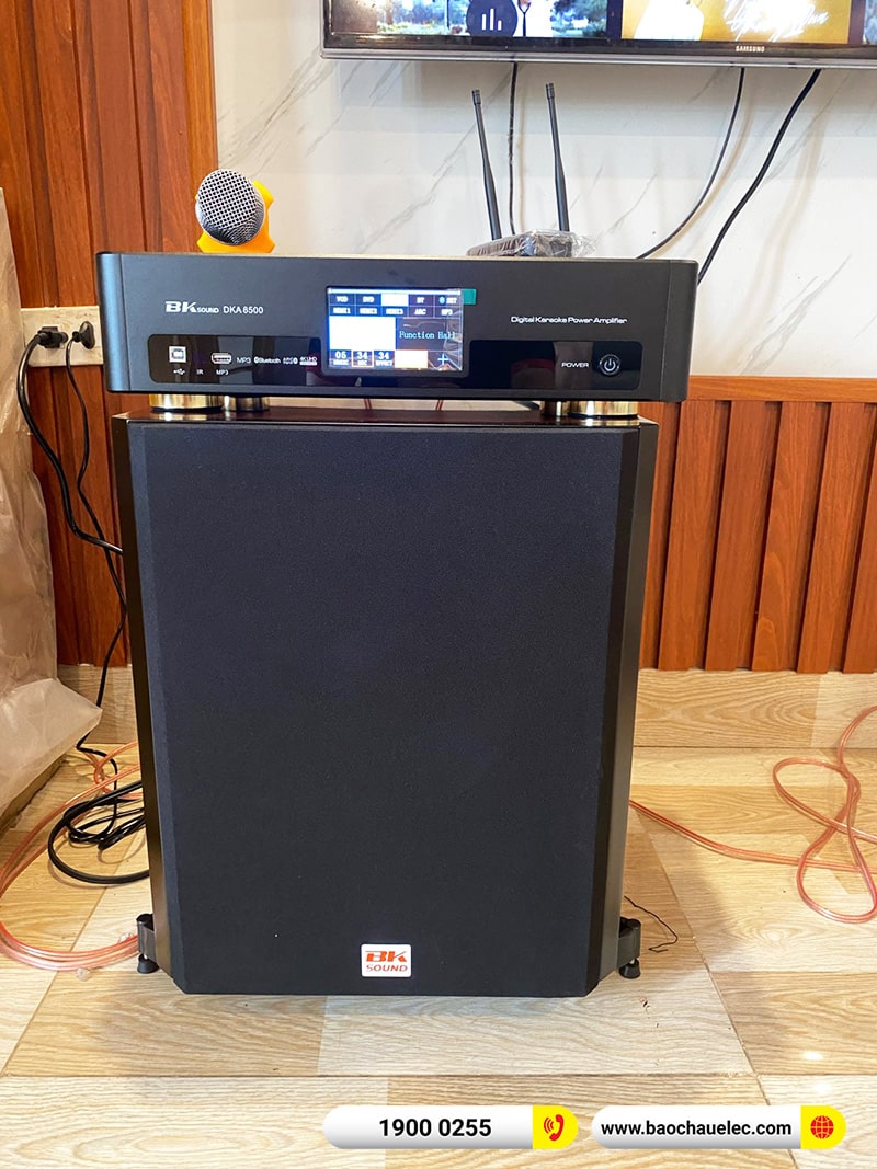 Lắp đặt dàn karaoke BMB 43tr cho anh Danh tại Thái Bình (BMB 1212SE, BKSound DKA 8500, BKSound SW612C) 