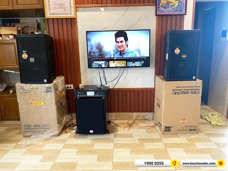 Lắp đặt dàn karaoke BMB 43tr cho anh Danh tại Thái Bình (BMB 1212SE, BKSound DKA 8500, BKSound SW612C) 