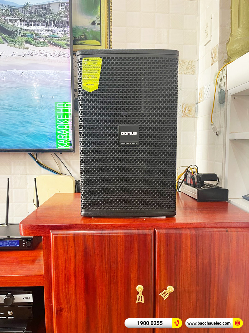 Lắp đặt dàn karaoke trị giá khoảng 50 triệu cho anh Khiêm tại Thái Bình (Domus DP6100 Max, VM830A, KX180A, BJ-W66 Plus, JBL VM200) 