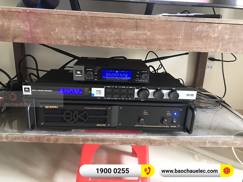 Dàn karaoke gia đình anh Kiên 