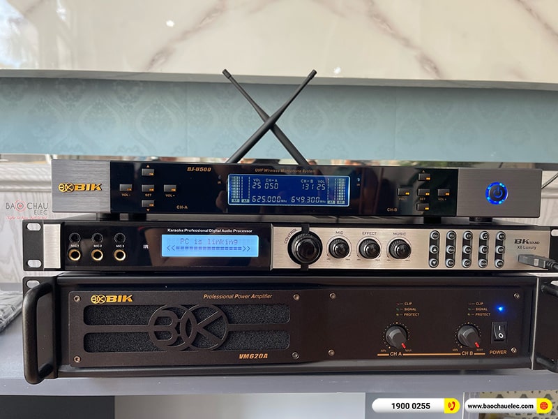 Lắp đặt dàn karaoke trị giá khoảng 40 triệu cho anh Sơn tại Thái Bình