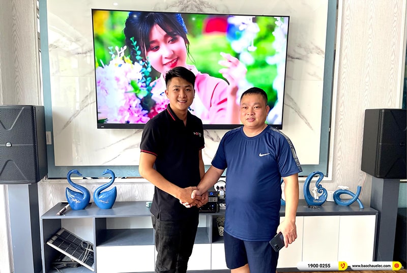 Lắp đặt dàn karaoke trị giá khoảng 40 triệu cho anh Sơn tại Thái Bình