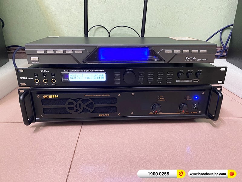 Lắp đặt dàn karaoke trị giá gần 40 triệu cho anh Thuận tại Thái Bình (Domus DP6150, BIK VM820A, BKSound X5 Plus, BCE U900 Plus X)