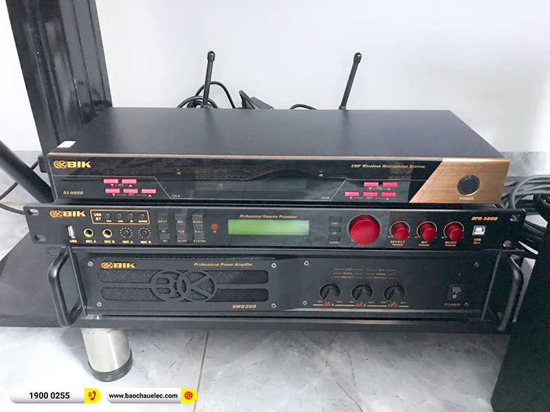 Lắp đặt dàn karaoke trị giá khoảng 50 triệu cho anh Tùng tại Thái Bình (BIK BSP 412II, VM630A, BPR-8500, BJ-W66 Plus, BJ-U600) 