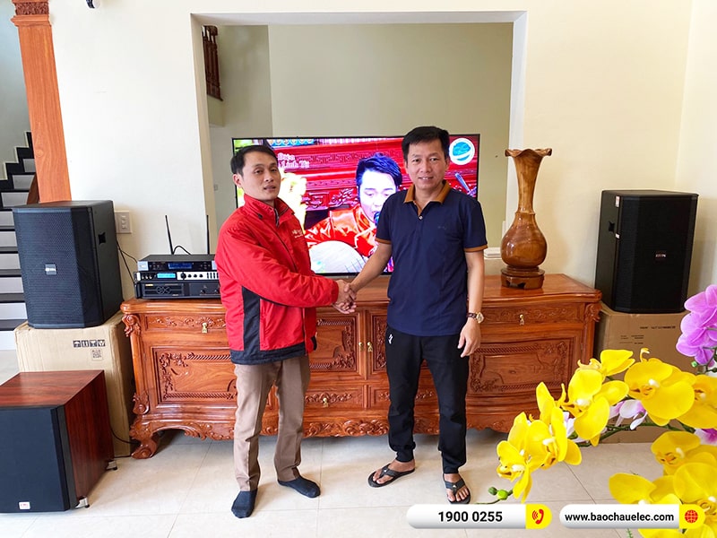 Lắp đặt dàn karaoke trị giá gần 40 triệu cho anh Tùng tại Thái Bình (BIK BSP 412II, VM620A, X6 Luxury, SW612C, BJ-U500) 