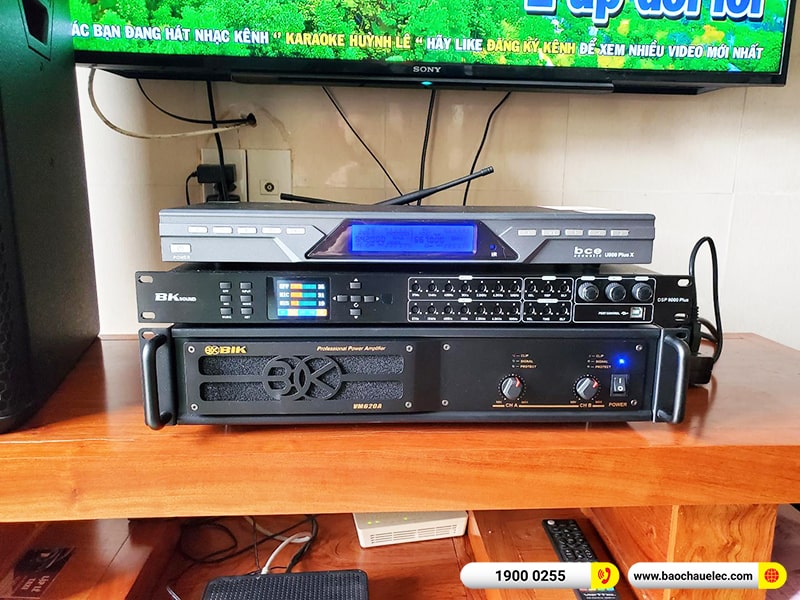 Lắp đặt dàn karaoke trị giá hơn 30 triệu cho anh Vinh tại Thái Bình (Denon DP-R212, VM620A, DSP-9000 Plus, SW612C, U900 Plus X) 