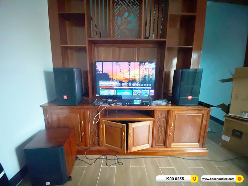 Lắp đặt dàn karaoke JBL hơn 38tr cho chị Mai tại Thái Bình (JBL CV1070, BKSound DKA 8500, SW612C)