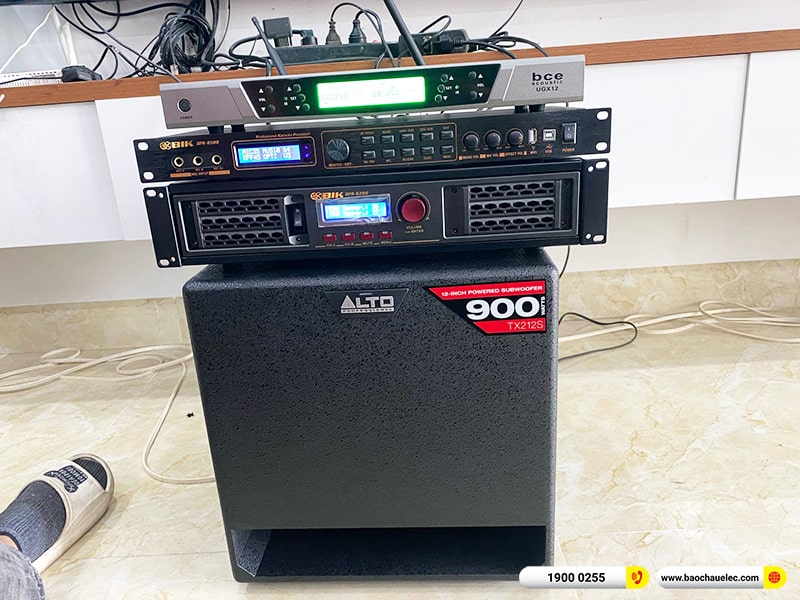 Lắp đặt dàn karaoke trị giá hơn 40 triệu cho chị Trang tại Thái Bình (Denon DP-R212, BPA-6200, BPR-8500, TX212S, BCE UGX12) 