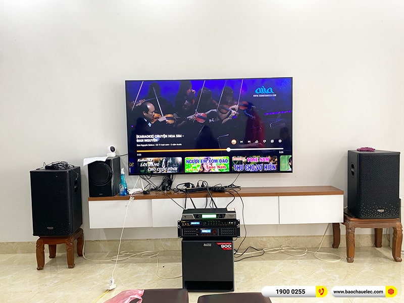 Lắp đặt dàn karaoke trị giá hơn 40 triệu cho chị Trang tại Thái Bình (Denon DP-R212, BPA-6200, BPR-8500, TX212S, BCE UGX12) 