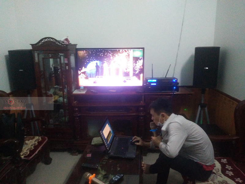 Lắp đặt dàn karaoke gia đình anh An tại Thái Bình (BIK BSP 410, VM620A, BPR8500, SW612B, BJ-U550) 