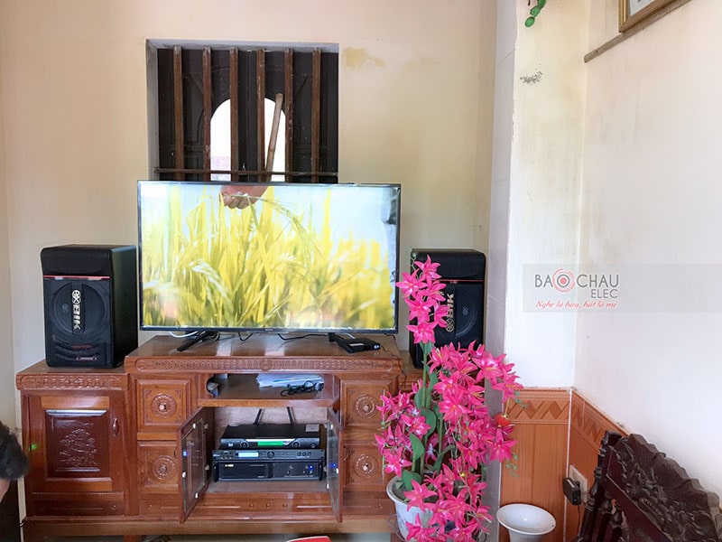 Lắp đặt dàn karaoke anh Giang tại Thái Bình (BJ-S886II, VM620A, X5 Plus, SW512B, U900 Plus 