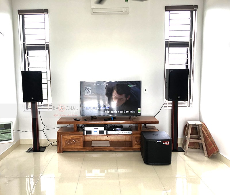 C&ocirc;ng tr&igrave;nh lắp đặt loa RCF cho d&agrave;n karaoke gia đ&igrave;nh h7