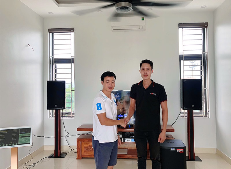 Dàn loa RCF cao cấp cho gia đình anh Xuân h7