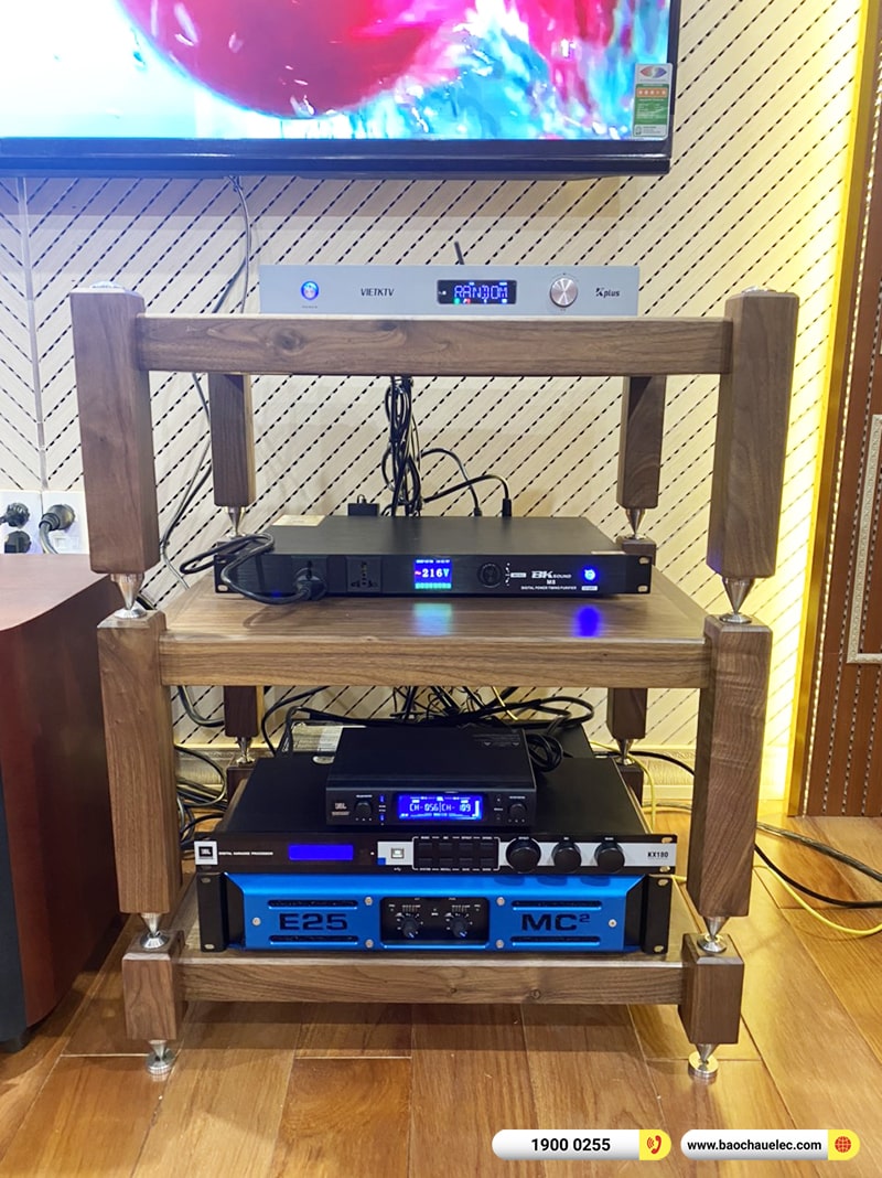 Thi công nội thất và đặt hệ thống karaoke, nghe nhạc trị giá hơn 700 triệu cho khách hàng tại Thái Binh (BW 803 D4, Accuphase E380, Audio X45, RCF 4112, MC2 E25,…) 