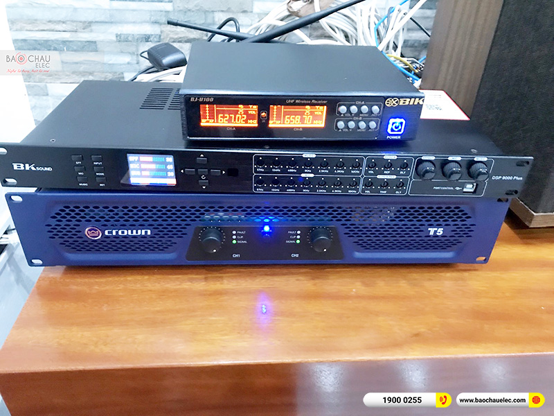 Nâng cấp dàn karaoke trị giá hơn 20 triệu cho anh Ngữ tại Thái Bình (Crown T5, BKSound DSP-9000 Plus, SW312C, BJ-U100) 