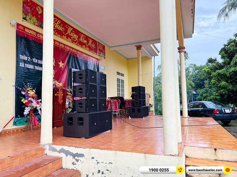 Lắp đặt d&agrave;n Line Array Actpro trị gi&aacute; 200 triệu cho anh Tươi tại Thanh H&oacute;a (Actpro KR210, Actpro KR28, FP10000Q, FP14000, MG12XU,&hellip;)