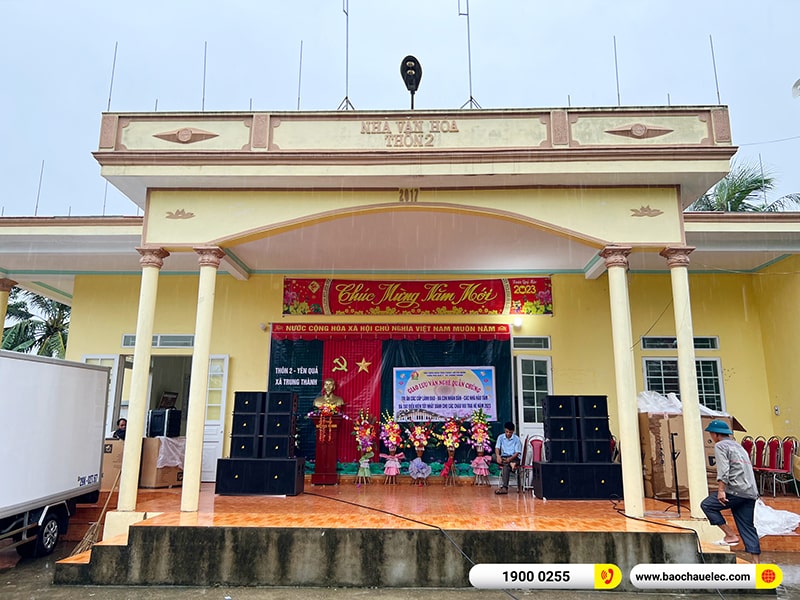 Lắp đặt d&agrave;n Line Array Actpro trị gi&aacute; 200 triệu cho anh Tươi tại Thanh H&oacute;a (Actpro KR210, Actpro KR28, FP10000Q, FP14000, MG12XU,&hellip;)