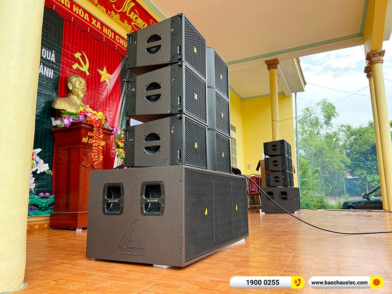 Lắp đặt d&agrave;n Line Array Actpro trị gi&aacute; 200 triệu cho anh Tươi tại Thanh H&oacute;a (Actpro KR210, Actpro KR28, FP10000Q, FP14000, MG12XU,&hellip;)