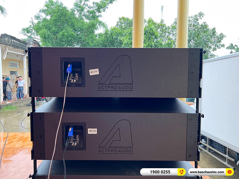 Lắp đặt d&agrave;n Line Array Actpro trị gi&aacute; 200 triệu cho anh Tươi tại Thanh H&oacute;a (Actpro KR210, Actpro KR28, FP10000Q, FP14000, MG12XU,&hellip;)