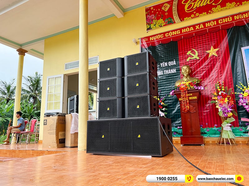 Lắp đặt d&agrave;n Line Array Actpro trị gi&aacute; 200 triệu cho anh Tươi tại Thanh H&oacute;a (Actpro KR210, Actpro KR28, FP10000Q, FP14000, MG12XU,&hellip;)