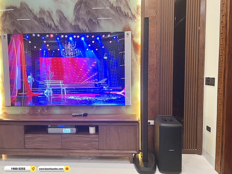 Lắp đặt dàn karaoke, loa di động Bose hơn 200tr cho Bảy tại Thanh Hóa (Bose L1 Pro32, Sub 2 Bass Module, K9900II Luxury, WB-5000S) 