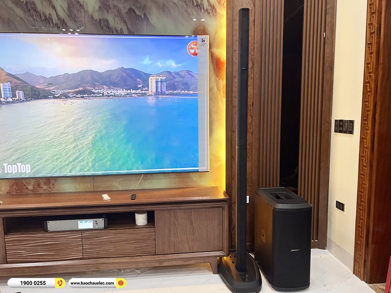 Lắp đặt dàn karaoke, loa di động Bose hơn 200tr cho Bảy tại Thanh Hóa (Bose L1 Pro32, Sub 2 Bass Module, K9900II Luxury, WB-5000S) 