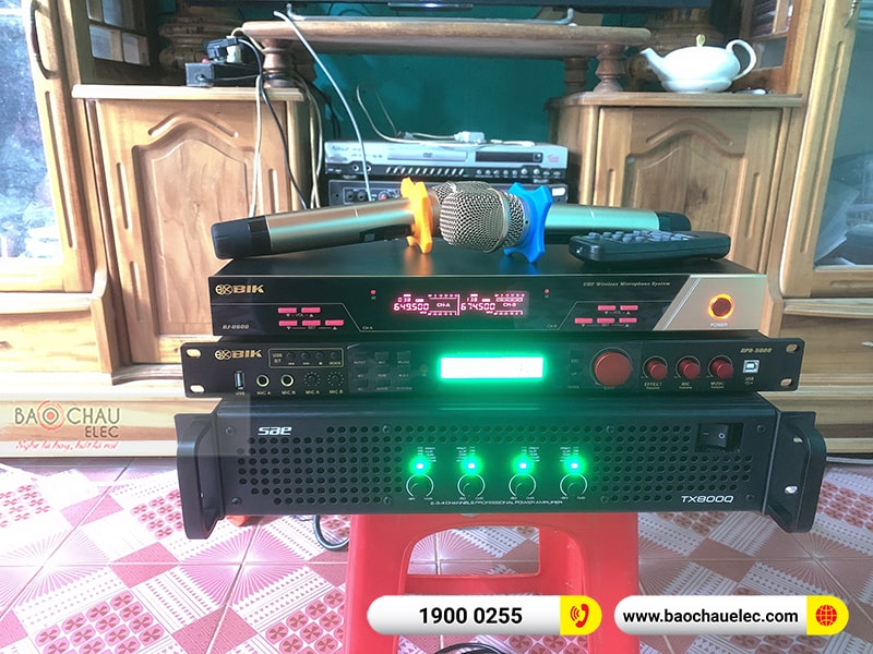 Dàn karaoke gia đình anh Chung 
