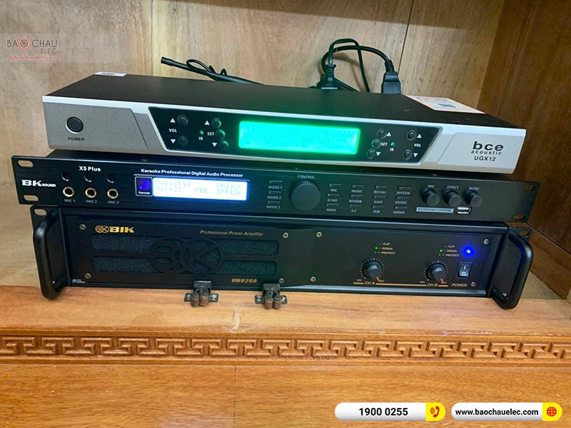 Lắp đặt dàn karaoke trị giá gần 50 triệu cho anh Công tại Thanh Hóa (BMB CSS 1212SE, VM620A, X5 Plus, SW512B, UGX12) 